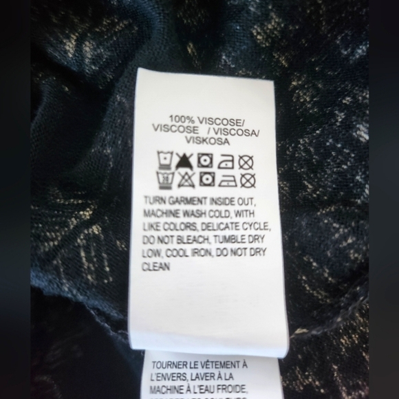 Lucky Brand black and tan long sleeve tunic size Small - Picture 6 of 6